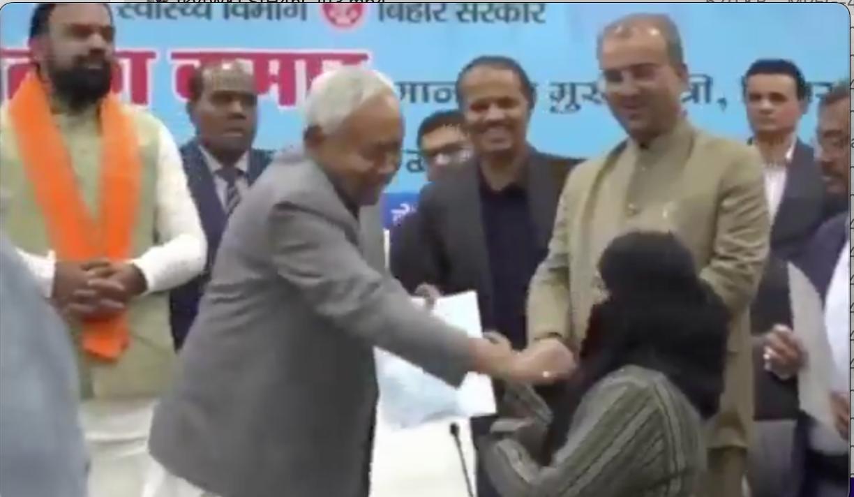 Who is the doctor assaulted by Bihar CM ?